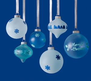 Frosted Glass Ornaments