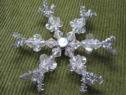 Download Pretty Crystals Snowflake | AllFreeChristmasCrafts.com