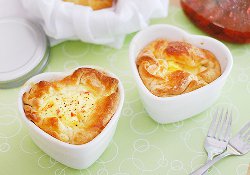 Homemade Panera Ham and Swiss Baked Egg Souffles