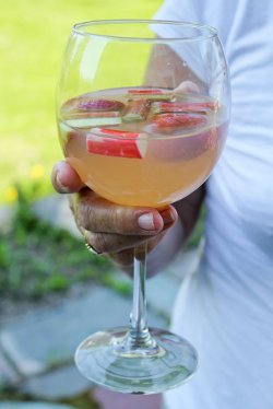 Strawberry Rhubarb Sangria