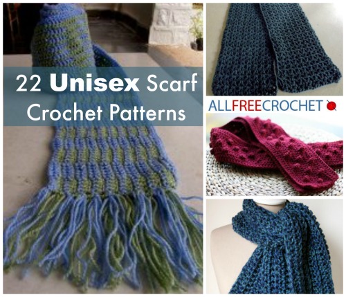 22 Unisex Scarf Crochet Patterns | AllFreeCrochet.com