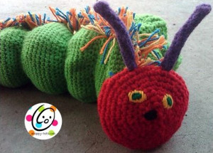 Very Hungry Crochet Caterpillar Puppet