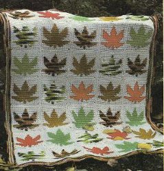 Maple Leaf Afghan Pattern