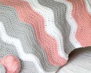 Peppy Pink Baby Blanket Crochet Pattern