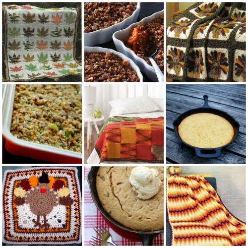 Eat and Crochet: 15 Thanksgiving Crochet Patterns + Casserole Recipes