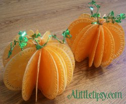 Decorative Paper Pumpkins 