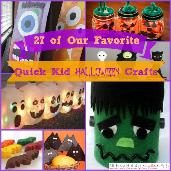 19 of Our Favorite Quick Kid Halloween Crafts