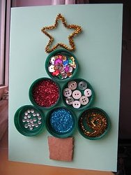 Recycled Bottle Top Xmas Decoration