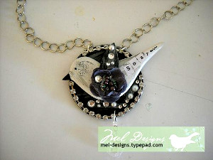 Finch Collage Necklace