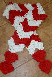 With All My Heart Crochet Scarf