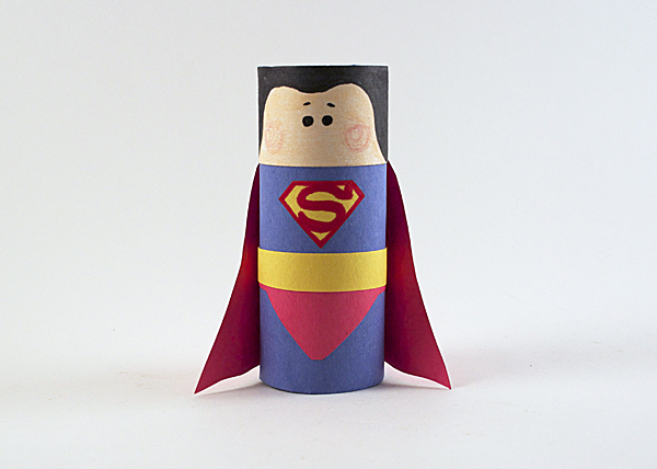 Cardboard Tube Superman