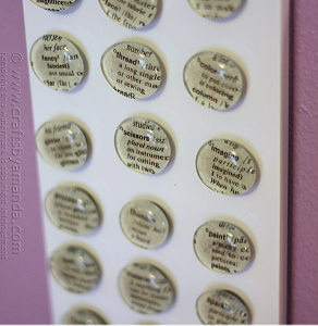 DIY Dictionary Magnets