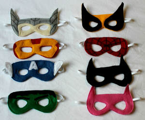 Fantastic Felt Superhero Masks
