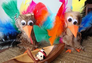 Feathery Recycled Turkeys