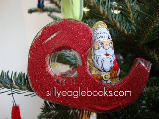 Santa's Sleigh Tape Dispenser Ornament