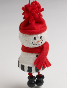 Snuggly Snowman Ornament