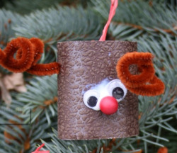Toilet Paper Roll Reindeer Ornaments 