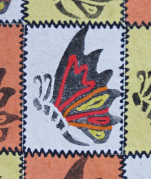 Butterflies Patchwork Handmade Card