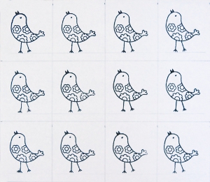 Flock of Birds Birthday Card