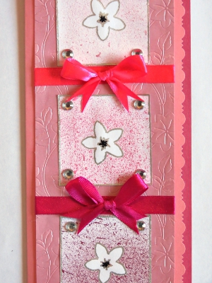 Pink Ombre Flower Card