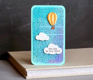 The Sky is the Limit Hot Air Balloon Card