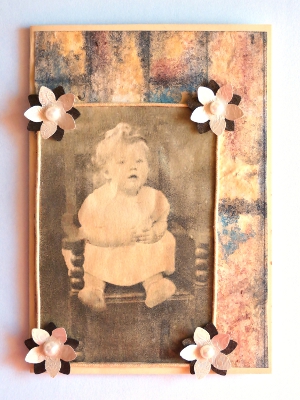 Vintage Floral Birthday Card