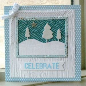 Wintry Christmas Celebration Card