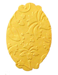 Sunny Embossed Flower Tag