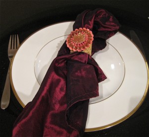 Gorgeous Copper Leaf Thanksgiving Napkin Rings