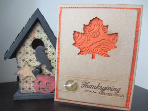 Simple and Sweet Leafy Thanksgiving Greeting Card