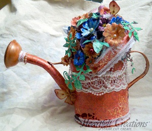 Overflowing Blossoms Watering Can