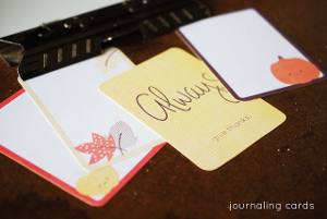 Festive Fall Project Life Cards 