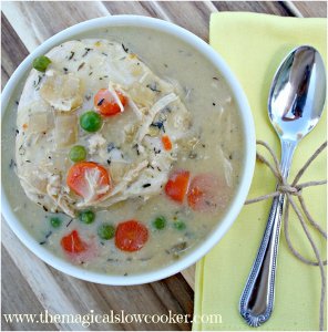 Easy All Day Slow Cooker Chicken and Dumplings