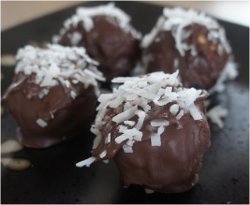 No-Bake Chocolate Coconut Peanut Butter Balls