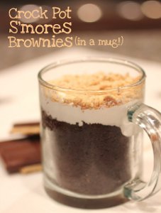 S'mores Brownies in a Mug