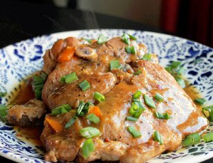 All Day Slow Cooker Smothered Pork Chops