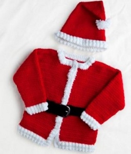crochet santa outfit for baby