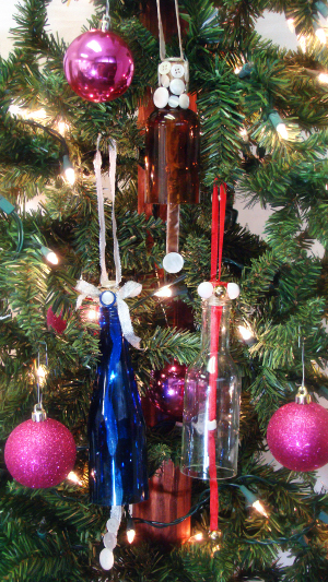 Mini Wine Bottle Jingle Bell Ornaments | FaveCrafts.com