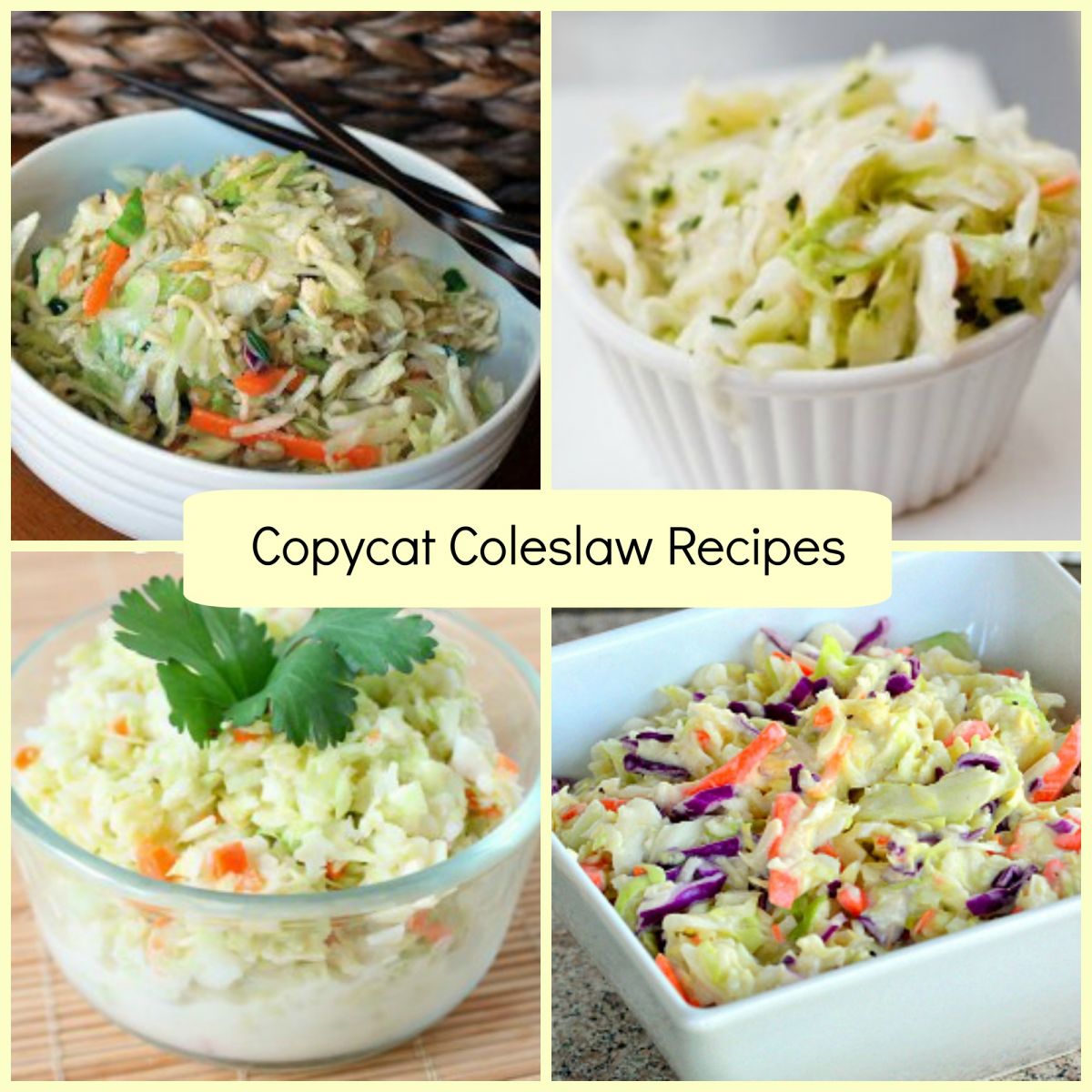 Recipes for Coleslaw
