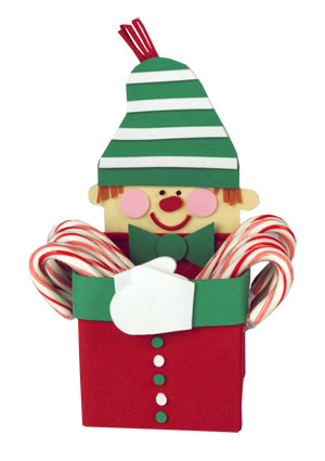 elf candy cane holder