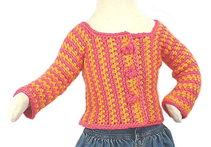 Toddler Cardigan Crochet Pattern from Caron Yarn