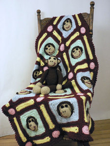 Crocheted Monkey Blanket Favecrafts Com