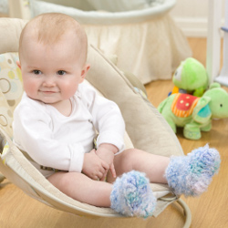 fuzzy baby booties