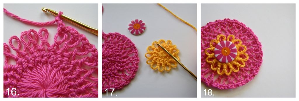 Download Hairpin Rosette Crochet Pattern | FaveCrafts.com