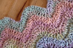 free chevron crochet afghan patterns