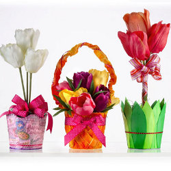 Decoupage Spring Flower Pots Favecrafts Com