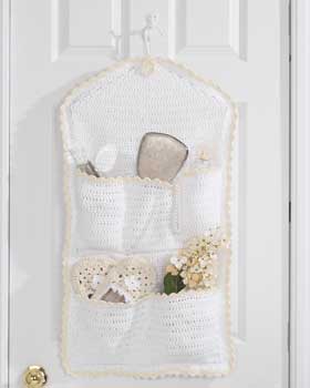 crochet hanging storage bag