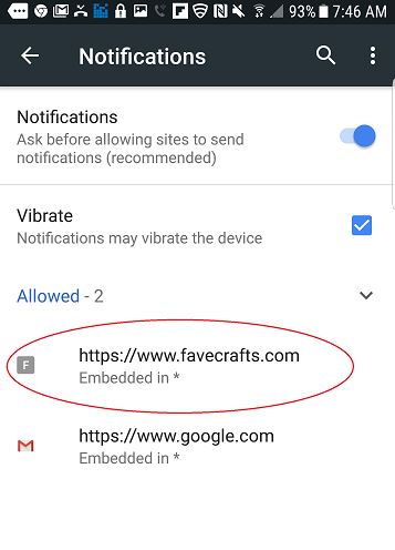 Help with browser push notifications | FaveCrafts.com