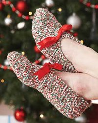 Grandma's Knitted Slippers