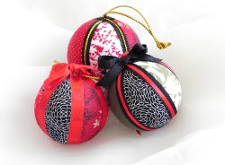 Round Fabric Christmas Ornaments | FaveCrafts.com